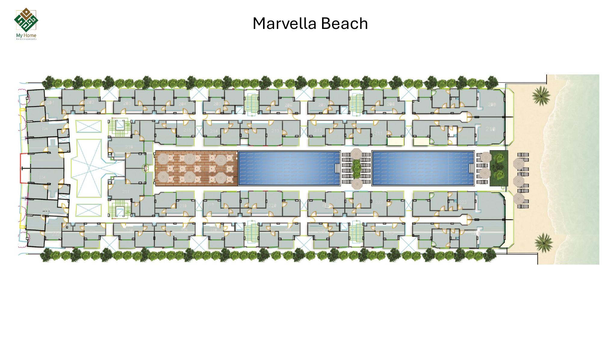 Resort layout view